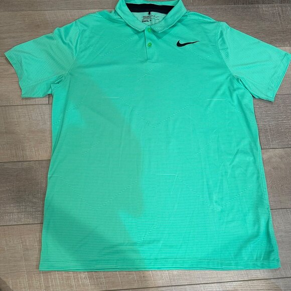 NIKE GOLF STANDARD FIT DRI FIT POLO SHORT SLEEVE SHIRT GREEN XL - Picture 1 of 8